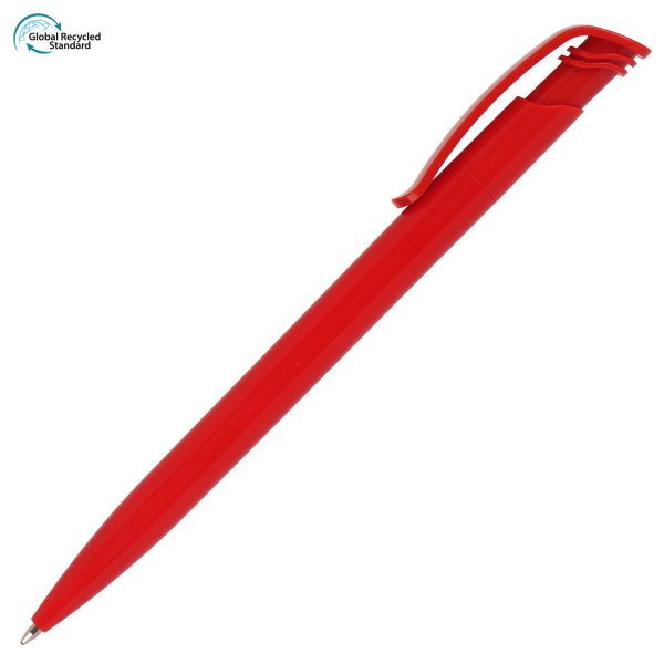 The recycled version of a much loved best seller! Made from 78% recycled ABS plastic, this push action ball pen still features a great print area to both the barrel and the clip. Why not add a QR code?