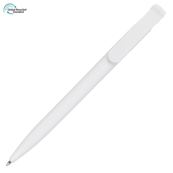 The recycled version of a much loved best seller! Made from 78% recycled ABS plastic, this push action ball pen still features a great print area to both the barrel and the clip. Why not add a QR code?