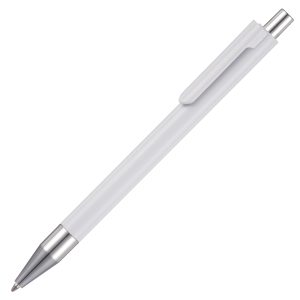 A stylish push action ball pen available in solid white and a great print area - great value for money