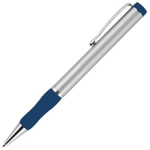 A stylish metal twist action ball pen with convex rip - Great Value!