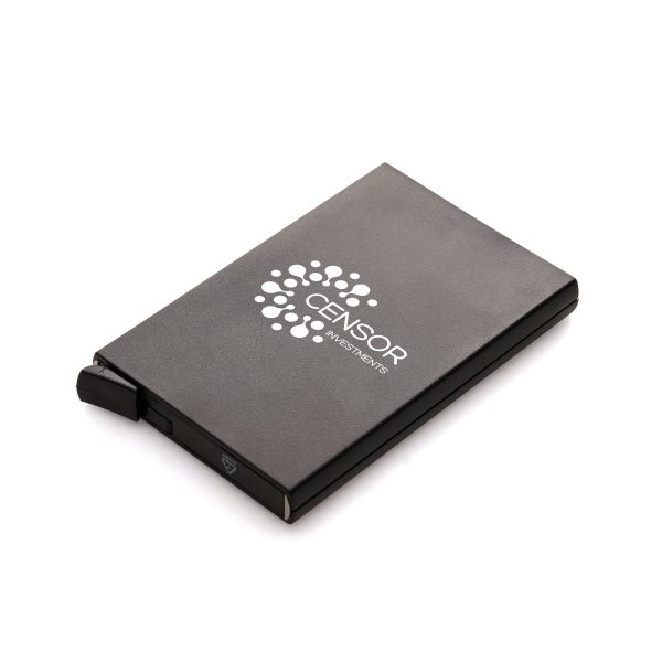 Made from recycled plastic this Radio Frequency Identification (RFID) card holder is designed to protect your card details and personal information with advanced technology.