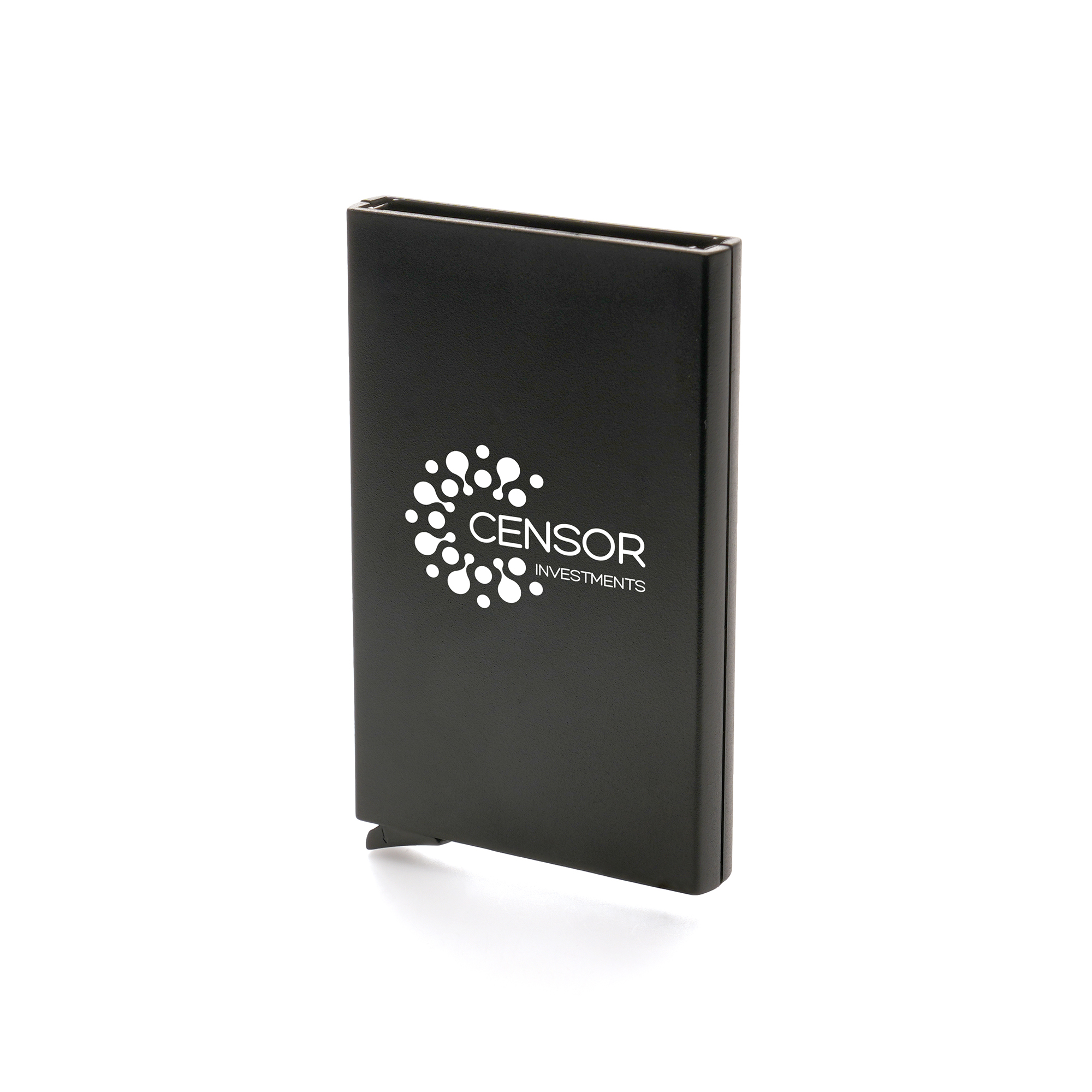 Made from recycled plastic this Radio Frequency Identification (RFID) card holder is designed to protect your card details and personal information with advanced technology.