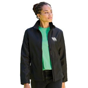 Made from warm-backed woven softshell with wind-resistant membrane fabric and a durable water-repellent finish.