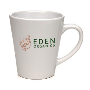 11 oz. (312ml) ceramic mug in the popular ‘Latte’ shape. The white gloss finish offers an ideal base for your printed logo and message.