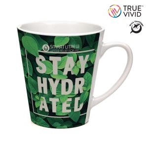 11 oz. (312ml) ceramic mug in the popular ‘Latte’ shape. Fully protected by a verified ORCA Coating® to maintain a photo finish for up to 3500 + dishwasher cycles!