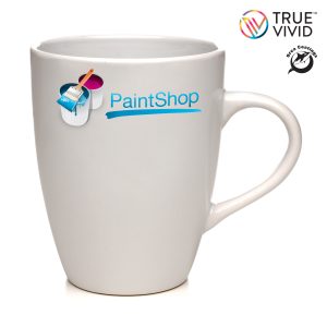 A generous capacity, 400ml gloss finish mug with a protective ORCA Coating® that will maintain the vibrant finish of your full colour design. Guaranteed up to 3500 + cycles in a normal domestic dishwasher.