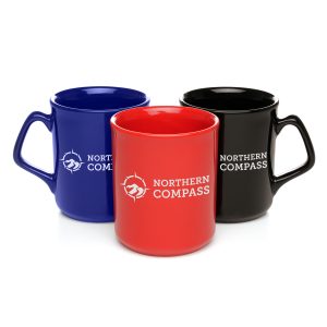9oz. (255ml) gloss finish coloured ceramic mug in a classic design that is best-seller around the globe! The generous print area provides a blank canvas for your logo and message.