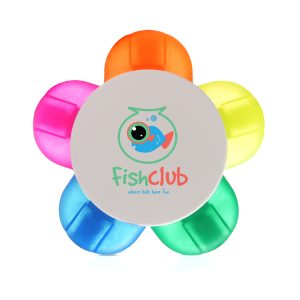 This flower-shaped highlighter is crafted from a recycled ABS plastic shell and features a recycled PP nib and base, ensuring smooth and consistent marking. It also includes a pre-printed recycled message.