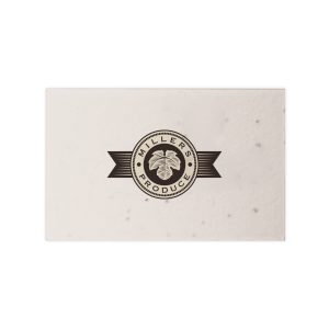 A lightweight (approx. 140gsm) seed paper Business Card manufactured with natural, biodegradable cotton fibres this paper includes wildflower and grass seeds for a distinctive, nature-inspired finish. Perfect for businesses wanting to share contact details.