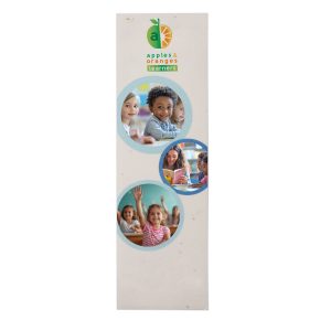 A lightweight (approx.140gsm) seed paper bookmark made with natural, biodegradable cotton fibres this paper includes wildflower and grass seeds for a distinctive, nature-inspired finish. An ideal choice for gifting or promotional use!