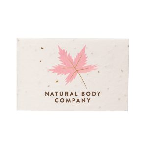 A lightweight (approx. 140gsm) seed paper card manufactured with natural, biodegradable cotton fibres. Includes wildflower and grass seeds for a distinctive, nature-inspired finish. Ideal for attaching to lanyards as entry passes, name badges, or ID tags.
