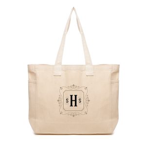 10oz tote bag made from 100% natural cotton, with side gussets for added capacity and durable handles for on the go, featuring a large branding area for your company logo. Coloured version available QB0594.