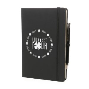 2-in-1 graph page A5 Mole Notebook with a matching Mole Mate Ball Pen, sourced to perfectly colour coordinate. (QS0016 + TPC982001)