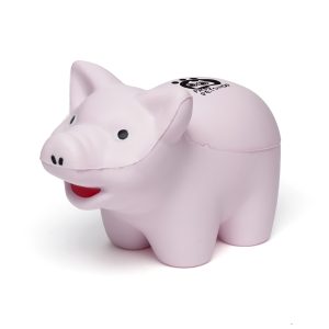 Pig shaped PU stress toy.