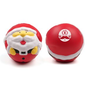 Santa shaped PU stress toy.