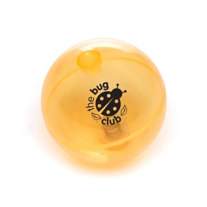 Bouncy ball with LED flashing lights that automatically activate when bounced.