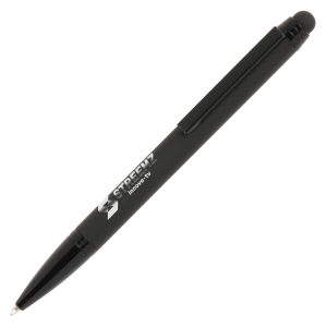 Designed with a soft feel stainless steel barrel, this pen features a convenient rubber stylus, perfect for use with touch screen devices. Undercoated chrome for a mirror chrome engrave finish to the barrel. Engrave or digital print only.