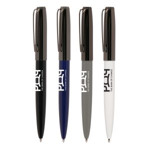 This elegant pen crafted from premium stainless steel, adorned with gun metal trim. The striking gunmetal finish on the top barrel complements the glossy coating on the lower barrel, exuding a sense of sophistication and style.