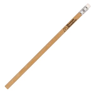 This Kraft Paper Pencil features a Kraft shaft, HB graphite lead, rubber eraser, and aluminium ferrule. Ideal for everyday use, this pencil combines classic design with reliable performance for all your writing needs. Supplied unsharpened.