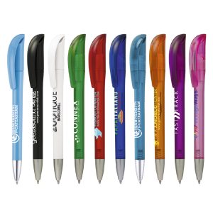 An outstanding twist action ball pen with chromed nose cone and excellent writing quality. Available in translucent and solid colours (Translucent code is TPC600301)